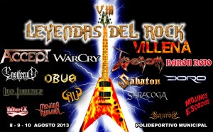 Cartel Leyendas del Rock 2013